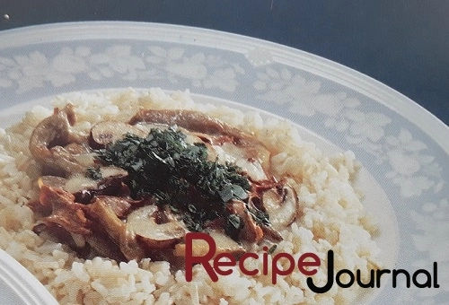 Нешлифованный рис с грибами - рецепт для вегетарианского обеда