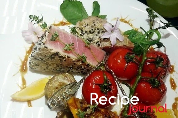 Стейк из тунца в кунжутной панировке - рецепт блюда из рыбы