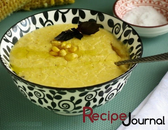 Рецепт Супа-пюре из молодой кукурузы