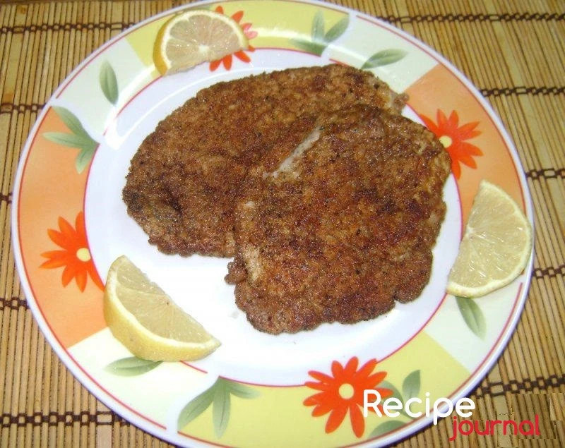 Шницель из свинины - рецепт блюда из мяса