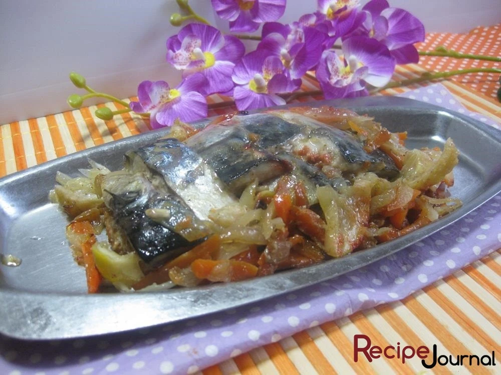 Скумбрия, запеченная в духовке - рецепт блюда из рыбы