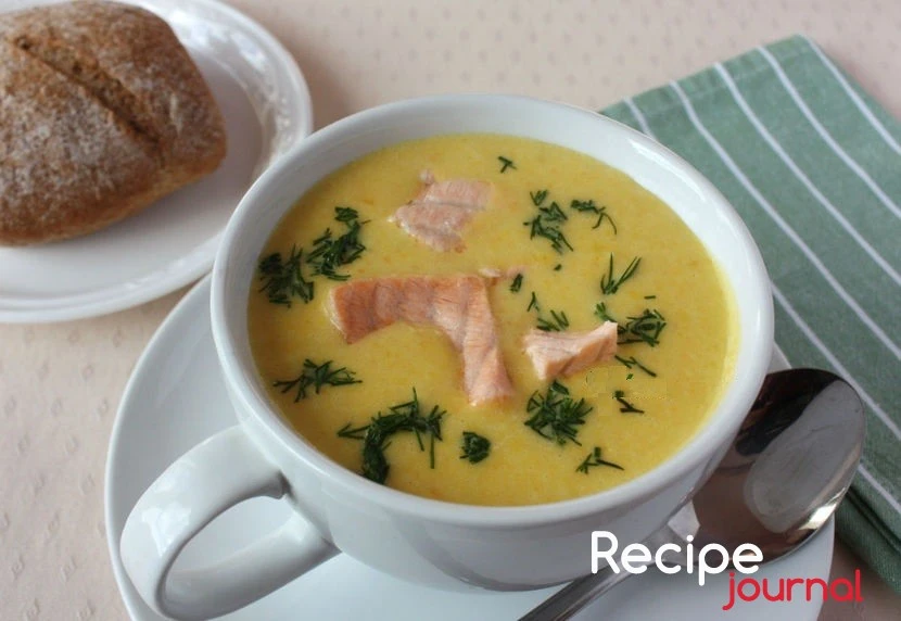 Зимний сливочный рыбный суп - очень простой рецепт