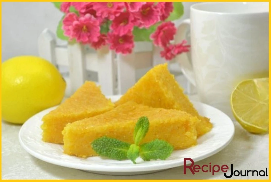 Лимонно-тыквенный манник - рецепт постной выпечки