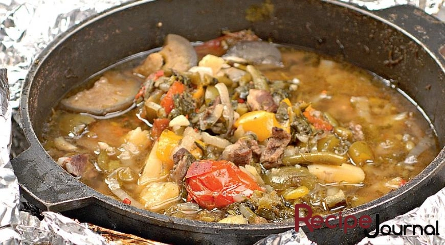 Блюдо из мяса -  Армянский кчуч (баранина с овощами)