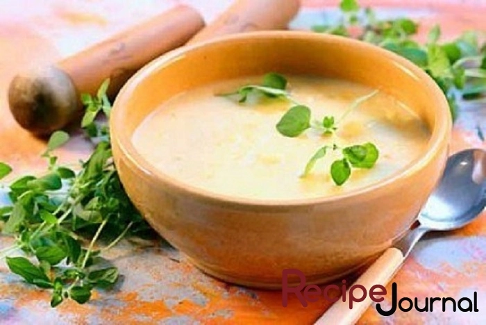 Овощной протертый суп из картофеля