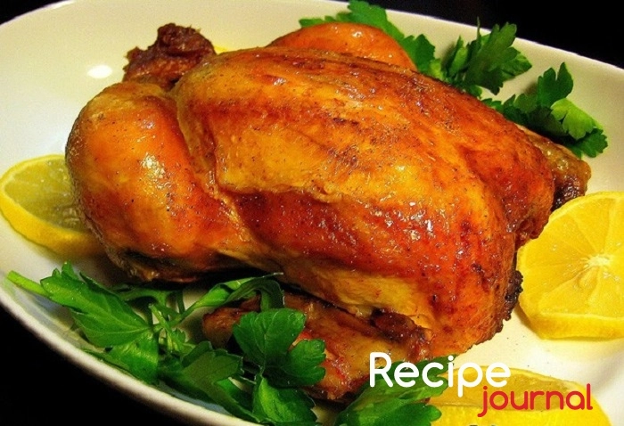 Блюдо из птицы - Курица с мандаринами - французский рецепт