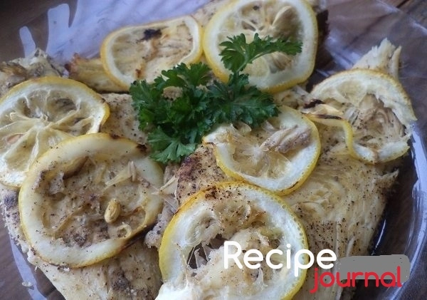Рецепт камбалы с лимоном, запеченной в фольге