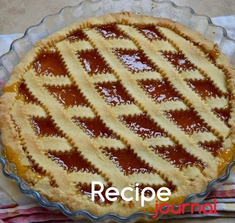 Рецепт итальянского пирога из песочного теста и джема, под названием - Кростата