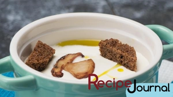 Сливочный крем-суп - рецепт из белых грибов