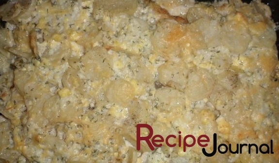 Сайда, запеченная в сметанном соусе под сырной корочкой - рецепт блюда из рыбы