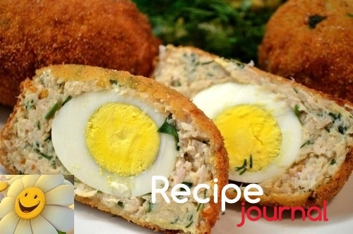 Яйца в мясном рулете - рецепт мясного блюда