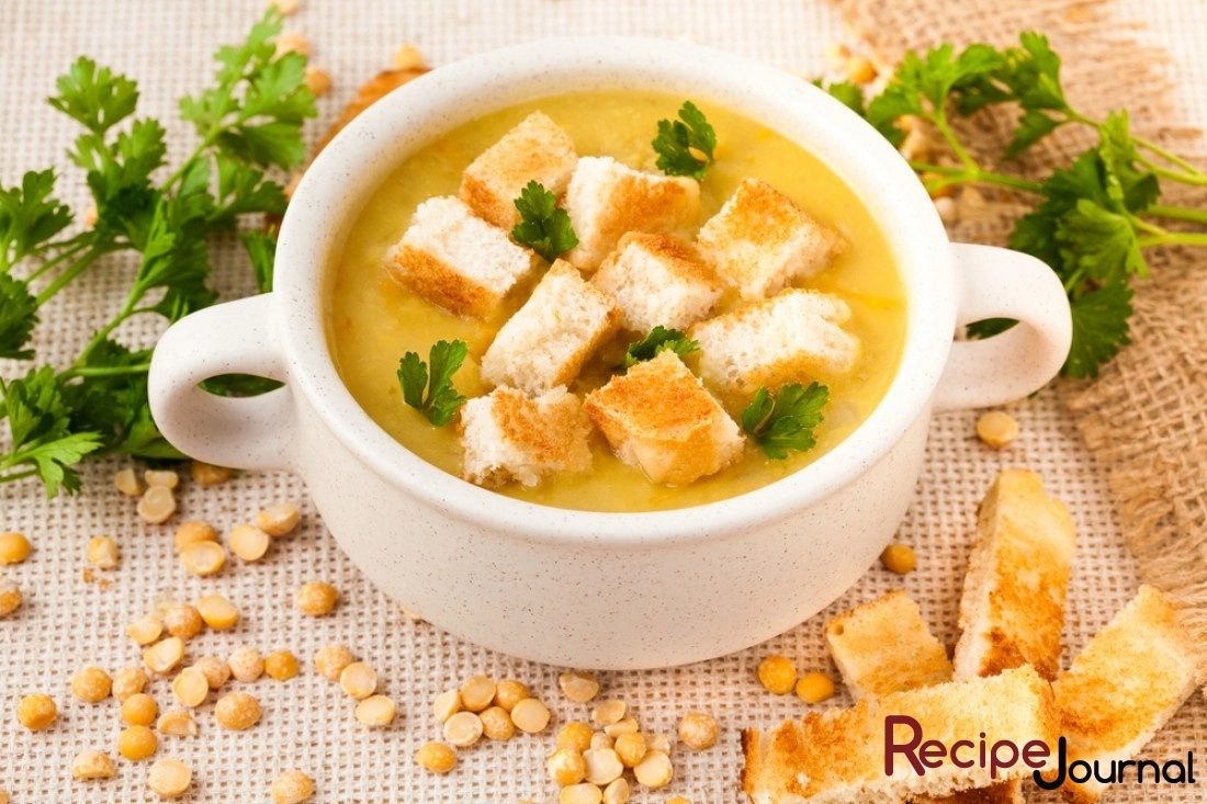 Суп гороховый - рецепт вегетарианского блюда