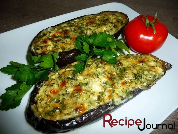 Баклажаны, запеченные с творогом и сыром (Кучерикас) - рецепт овощного блюда