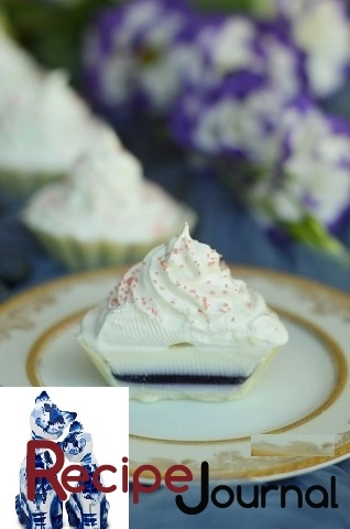 Пирожное корзинка из белого шоколада с фруктово-молочным желе - рецепт нежного десерта