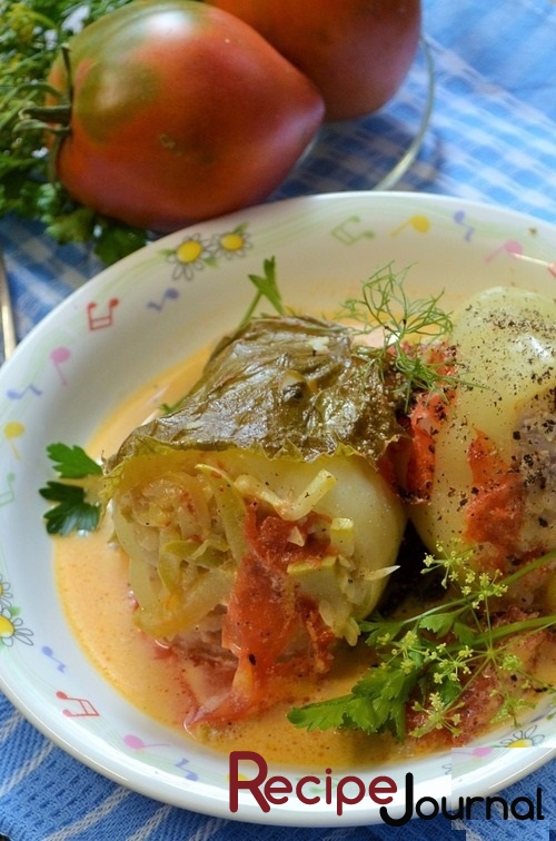 Перец фаршированный - блюдо из овощей
