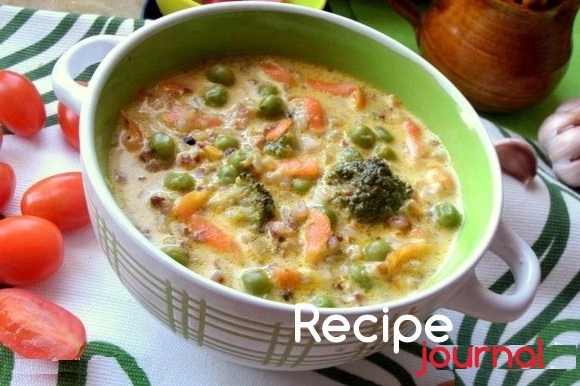 Гречневый сливочный суп - рецепт низкокалорийного блюда