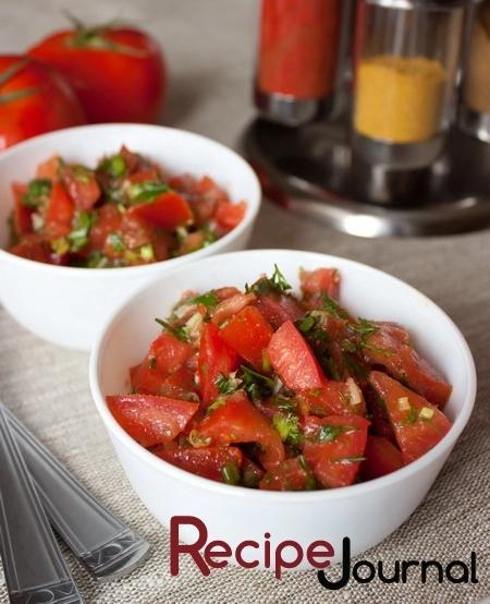 Марокканский салат из помидоров - летний рецепт