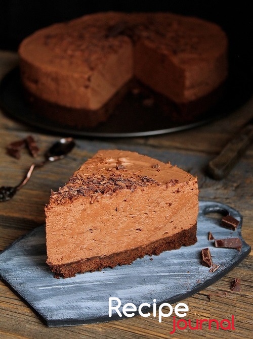Шоколадный торт-суфле - нежный  десерт без выпечки