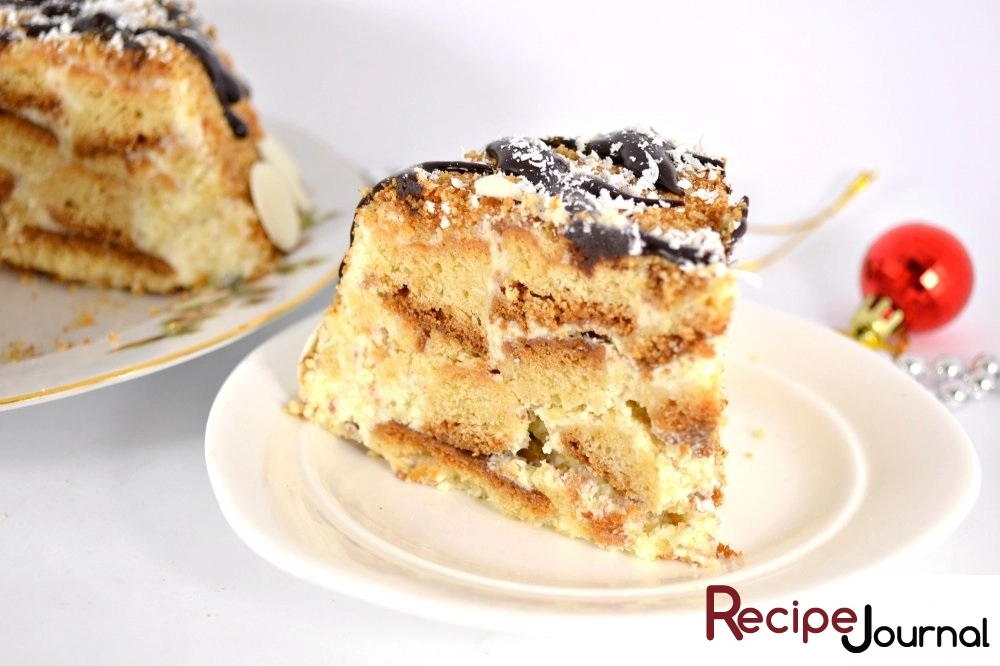 Торт Пломбир -  рецепт вкусного десерта