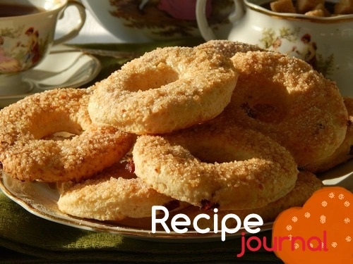 Творожное печенье - колечки с клюквой - рецепт сладкой выпечки