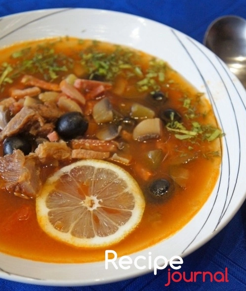 Солянка сборная с грибами - рецепт вкуснейшего супа