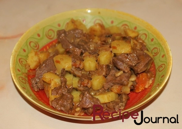 Жаркое из говядины и картофеля - рецепт блюда из овощей