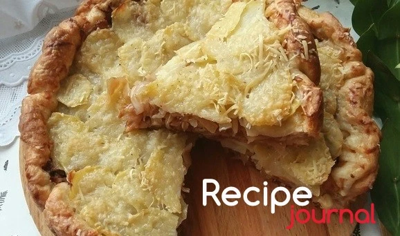 Пирог из слоеного теста с капустой и картошкой - рецепт простой выпечки