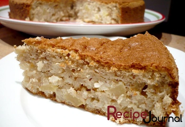 Рисовый пирог с яблоком - рецепт вкусной выпечки