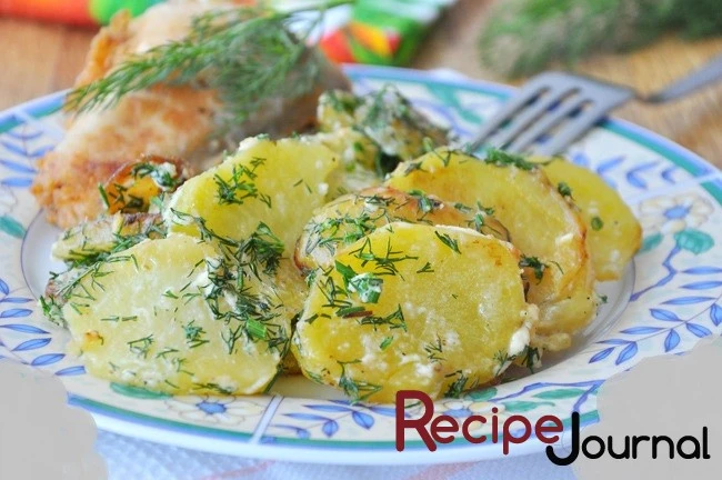 Картофель, тушеный в сливках - рецепт блюда из овощей
