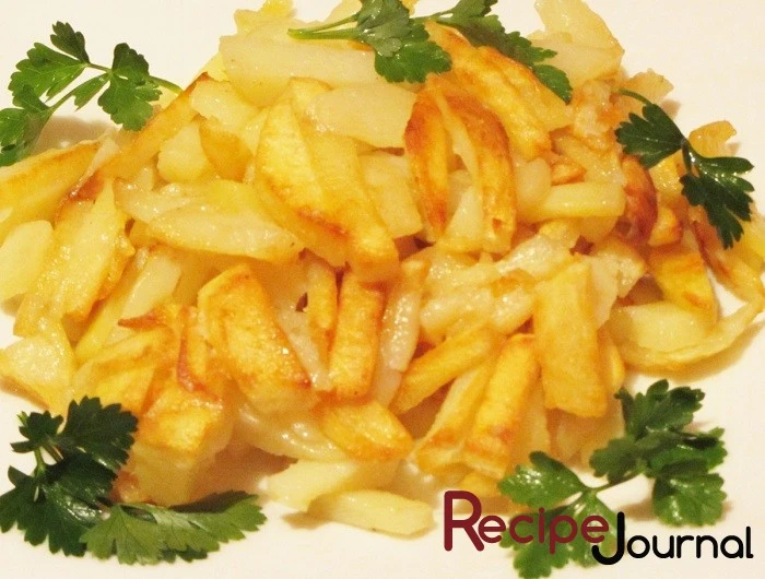 Картофель жареный в духовке - рецепт блюда из овощей