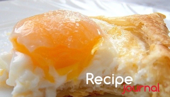 Яичница с сыром в тесте - рецепт закуски (быстрый завтрак)