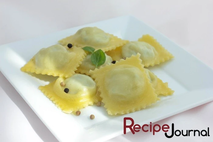 Равиоли вегетарианские с орехами - рецепт итальянской кухни