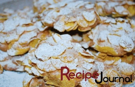 Печенье ореховое с кукурузными хлопьями - рецепт сладкой выпечки