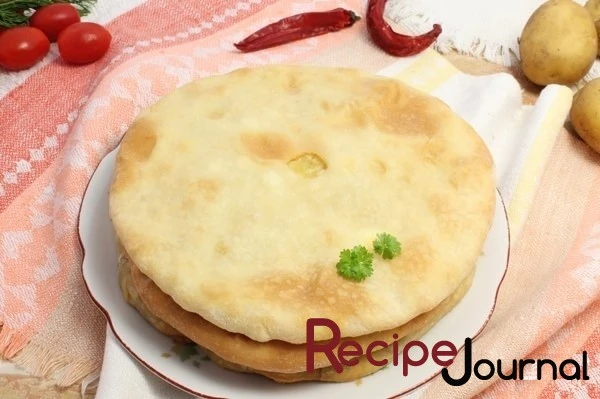 Осетинский пирог с картошкой и адыгейским сыром - рецепт простой выпечки