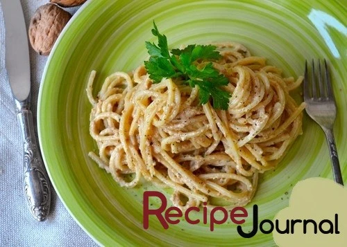 Рецепт Спагетти в ореховом соусе