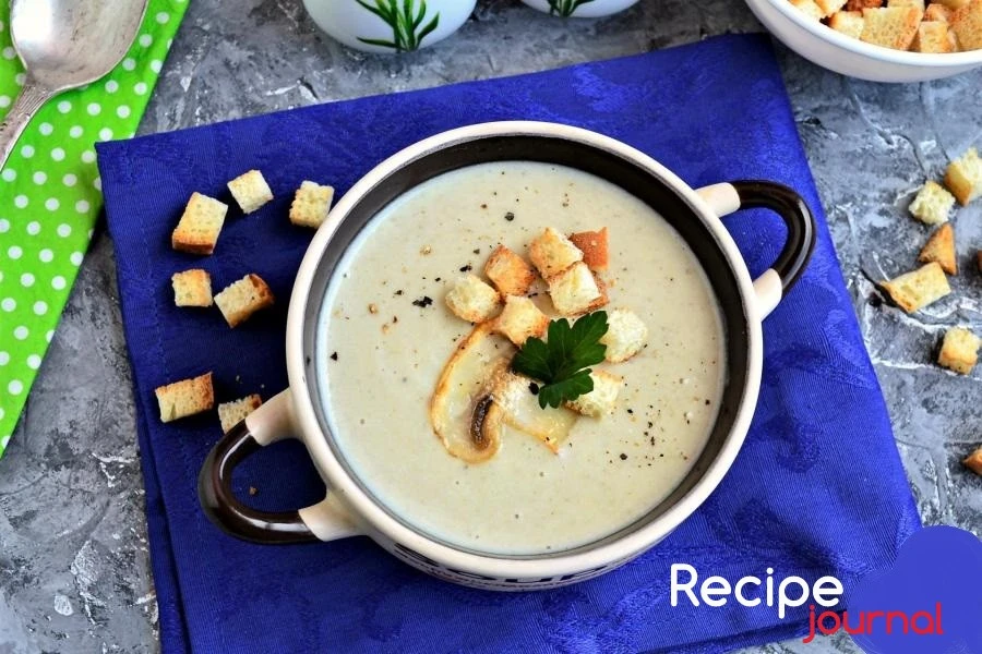 Крем-суп из шампиньонов - рецепт французской кухни