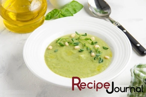 Рецепт Супа-пюре из кабачков и брокколи