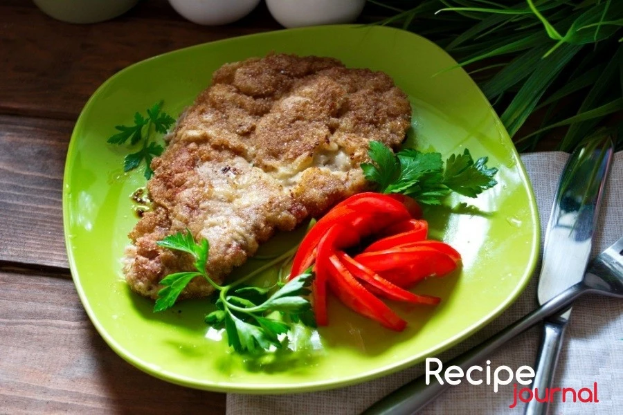 Шницель классический (венский) - рецепт блюда из мяса