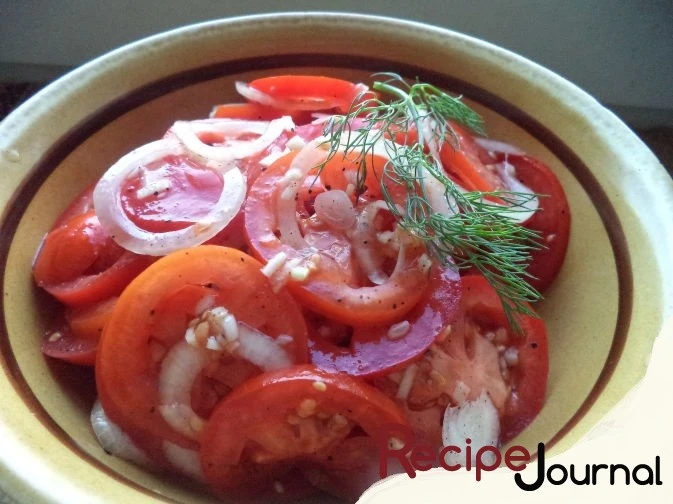 Салат из помидоров Шакароп - очень простой рецепт