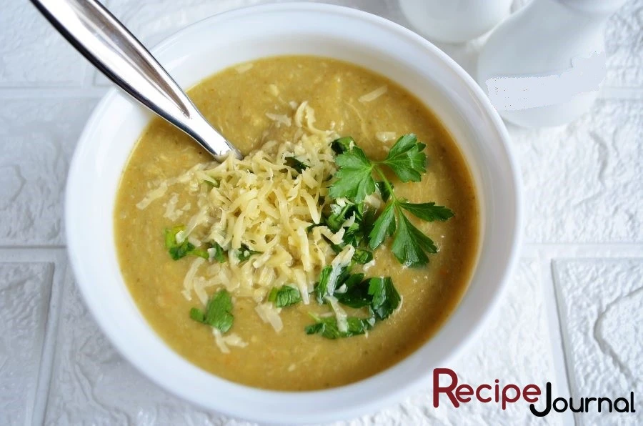 Рецепт сырного супа-пюре  с брокколи