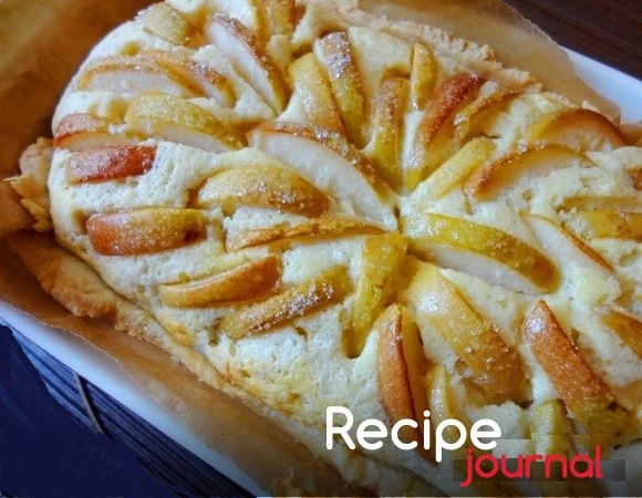Творожный пирог с грушами - рецепт осенней выпечки