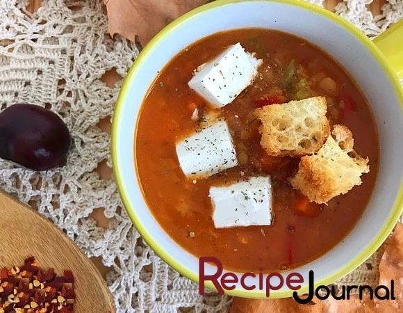 Суп из чечевицы, Факес - рецепт Греческой кухни