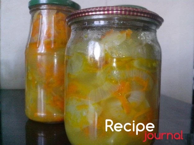 Рецепт консервации - Салат из зеленых помидоров на зиму