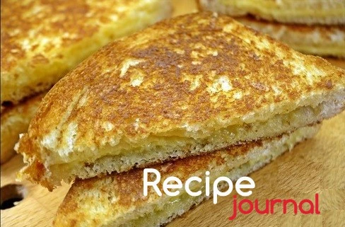 Рецепт быстрой закуски - гренки с сыром на сковороде