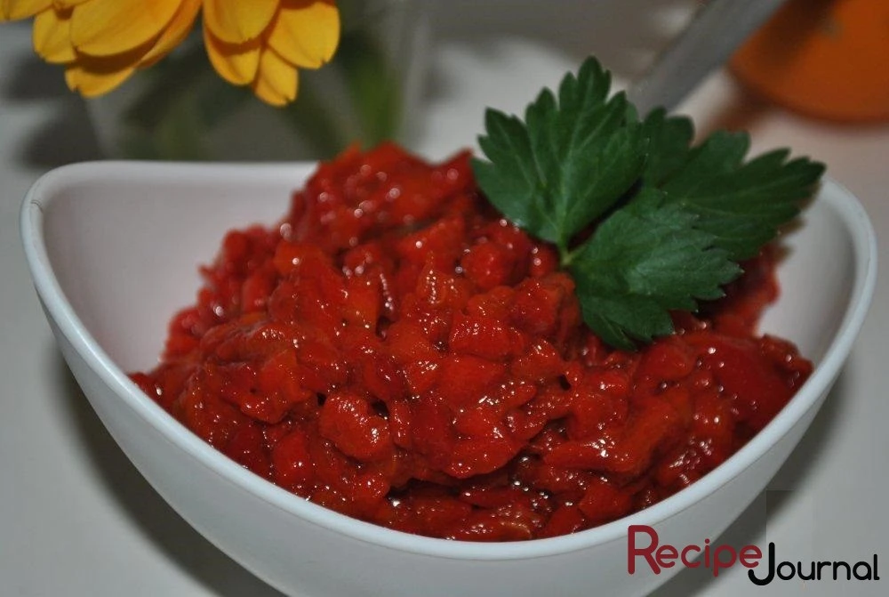 Айвар - рецепт соуса из болгарского перца