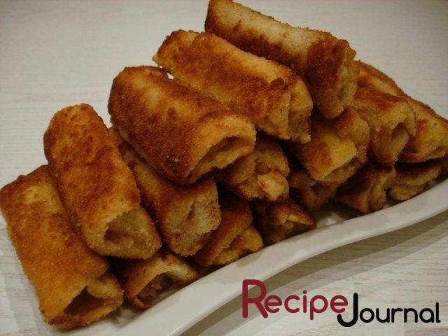 Ленивые пирожки из хлеба для тостов - рецепт простой выпечки