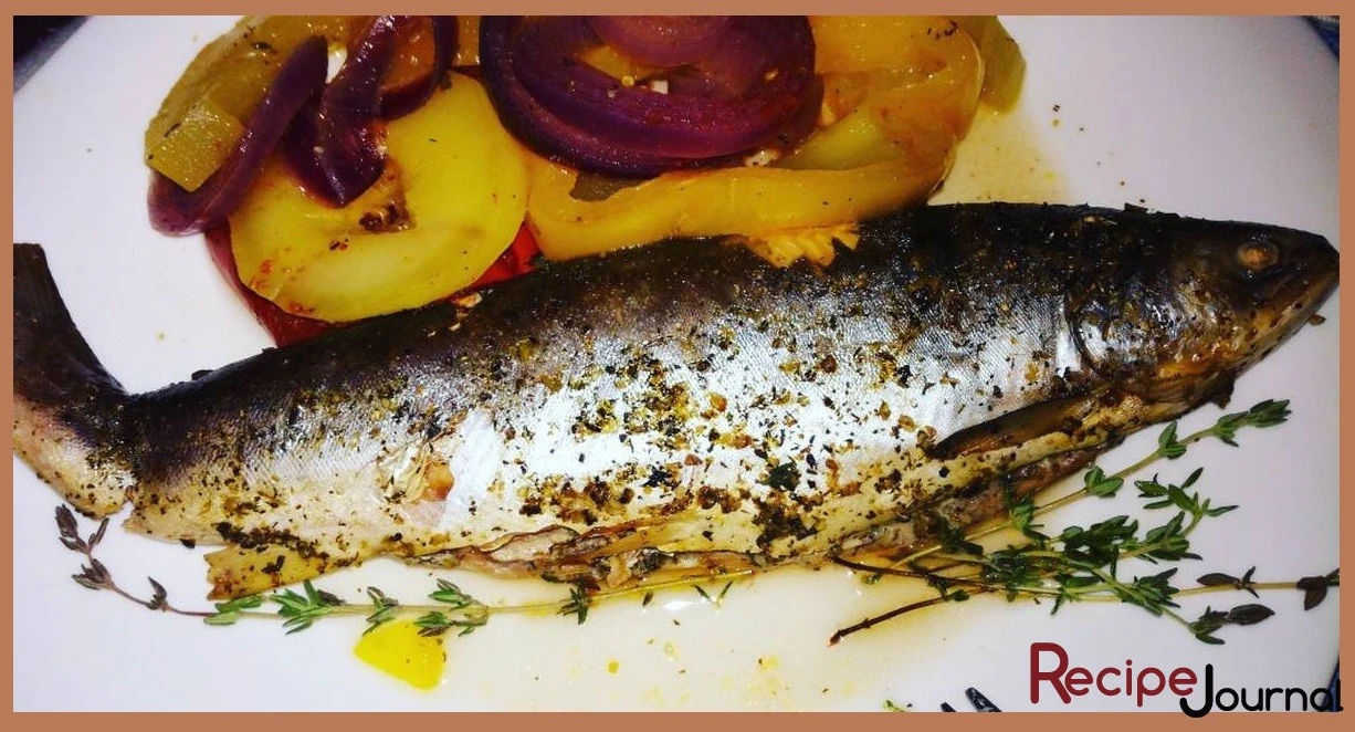 Рыба голец, запеченная на соли - рецепт блюда из рыбы