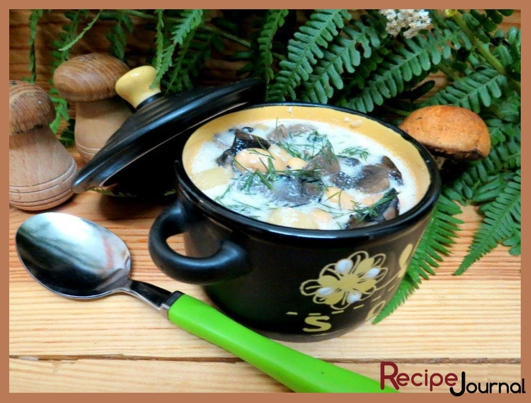 Зимний суп с грибами и фасолью - простой рецепт