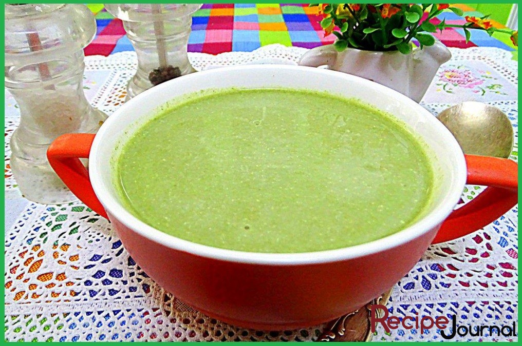 Низкокалорийный суп-пюре из шпината - полезный рецепт