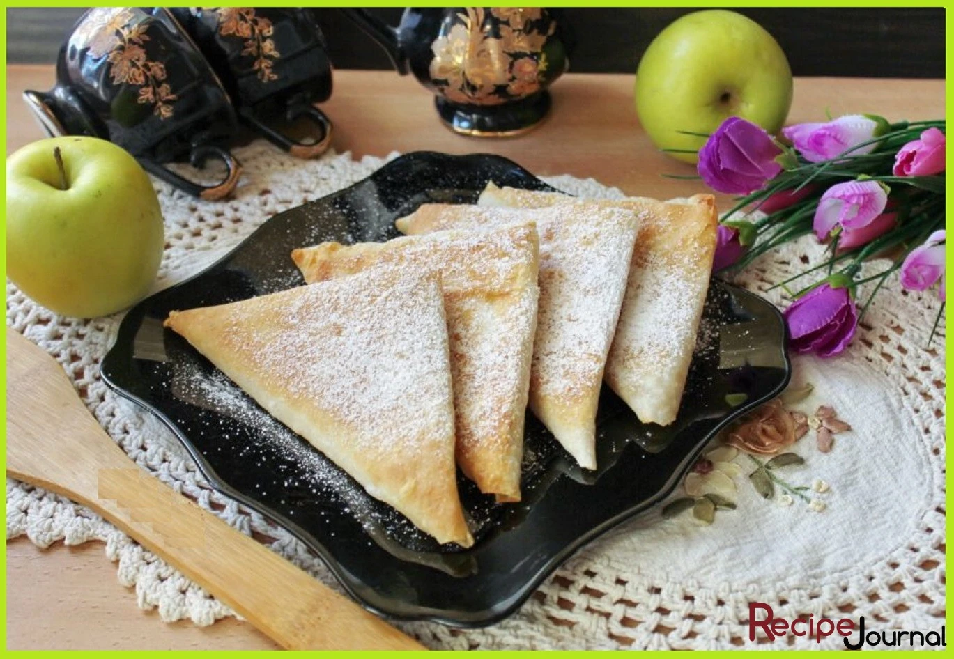 Ленивые пирожки с яблоком из лаваша - рецепт простой выпечки